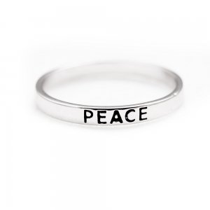 Prsten-PEACE-celostříbrný